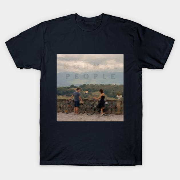 Normal People Italy Impressionist Painting T-Shirt by aplinsky